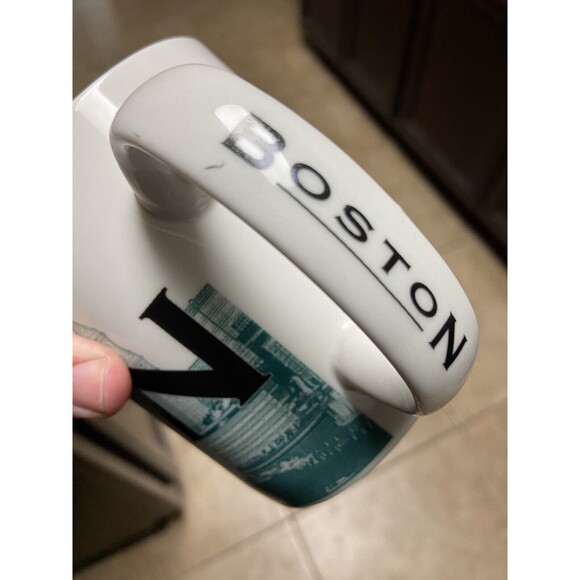 Nice BOSTON Bean Town 2002 Skyline Series STARBUCKS Coffee Mug MINTY - Picture 10 of 10
